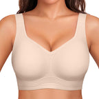 Wirefree Full Coverage Bra with Jelly Strip Support and Wide Straps