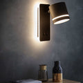 Modern Metal Wall Sconce for Bedroom and Living Room in Black — Harbor Light Co.