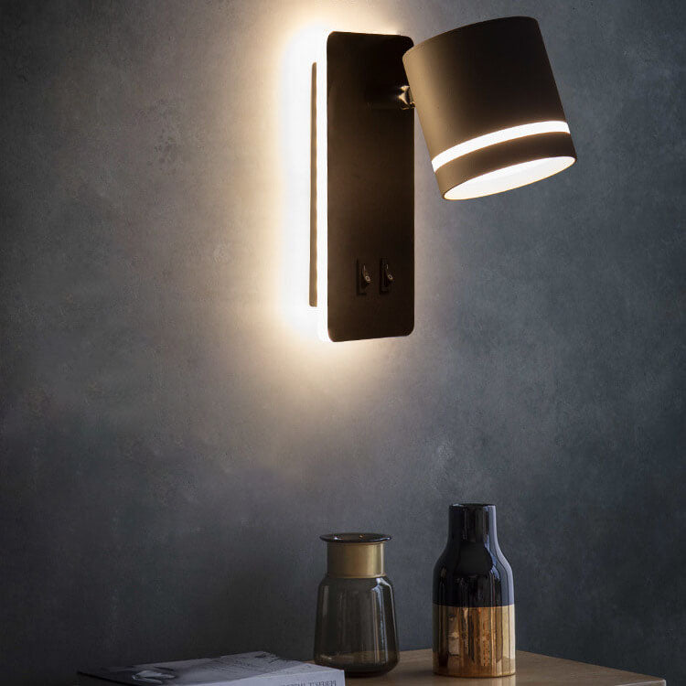 Modern Metal Wall Sconce for Bedroom and Living Room in Black — Harbor Light Co.