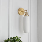 Modern Brass Ceramic Wall Sconce for Living Room — Harbor Light Co.