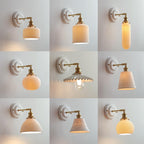 Vintage Ceramic Wall Sconce With Warm LED Glow — Harbor Light Co.
