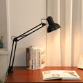 Industrial Metal Table Lamp With Daylight Glow for Home Office in Black — Harbor Light Co.