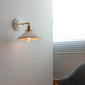 Vintage Ceramic Wall Sconce With Warm LED Glow in A — Harbor Light Co.