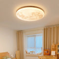 Modern Wood Flush Mount Ceiling Light With LED Bulbs For Bedroom in Wood — Harbor Light Co.
