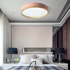 Scandinavian Wood Flush Mount Ceiling Light for Living Room — Harbor Light Co.