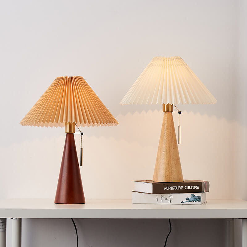 Modern Bamboo-Wood Table Lamp for Living Room and Bedroom — Harbor Light Co.