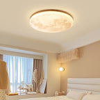 Modern Wood Flush Mount Ceiling Light With LED Bulbs For Bedroom — Harbor Light Co.