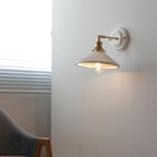 Vintage Ceramic Wall Sconce With Warm LED Glow — Harbor Light Co.