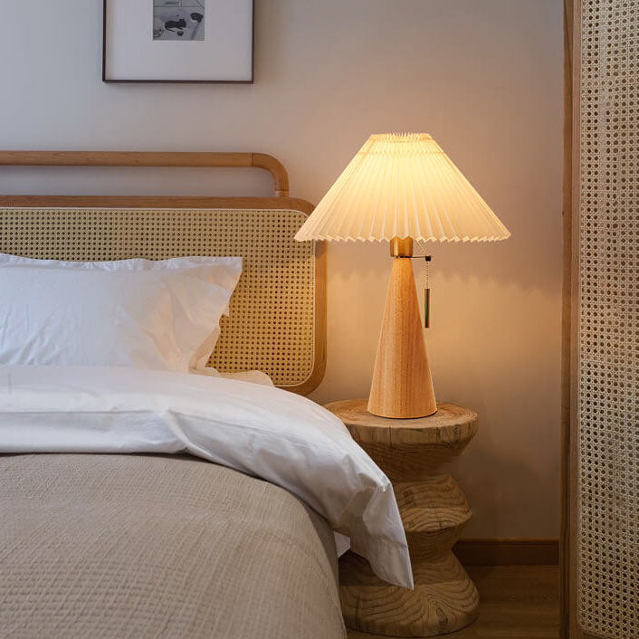 Modern Bamboo-Wood Table Lamp for Living Room and Bedroom — Harbor Light Co.