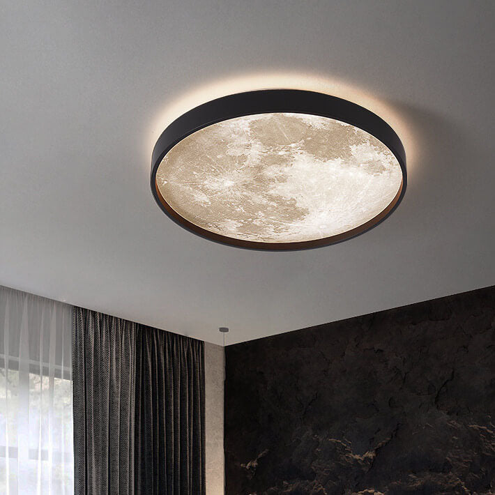 Modern Metal Flush Mount Ceiling Light With Dimmable Remote Control — Harbor Light Co.