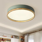 Scandinavian Wood Flush Mount Ceiling Light for Living Room — Harbor Light Co.