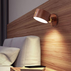 Modern Wood Cordless Wall Sconce With Rechargeable LED Glow — Harbor Light Co.