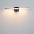 Modern Aluminum Wall Sconce With Adjustable LED Glow in Black — Harbor Light Co.