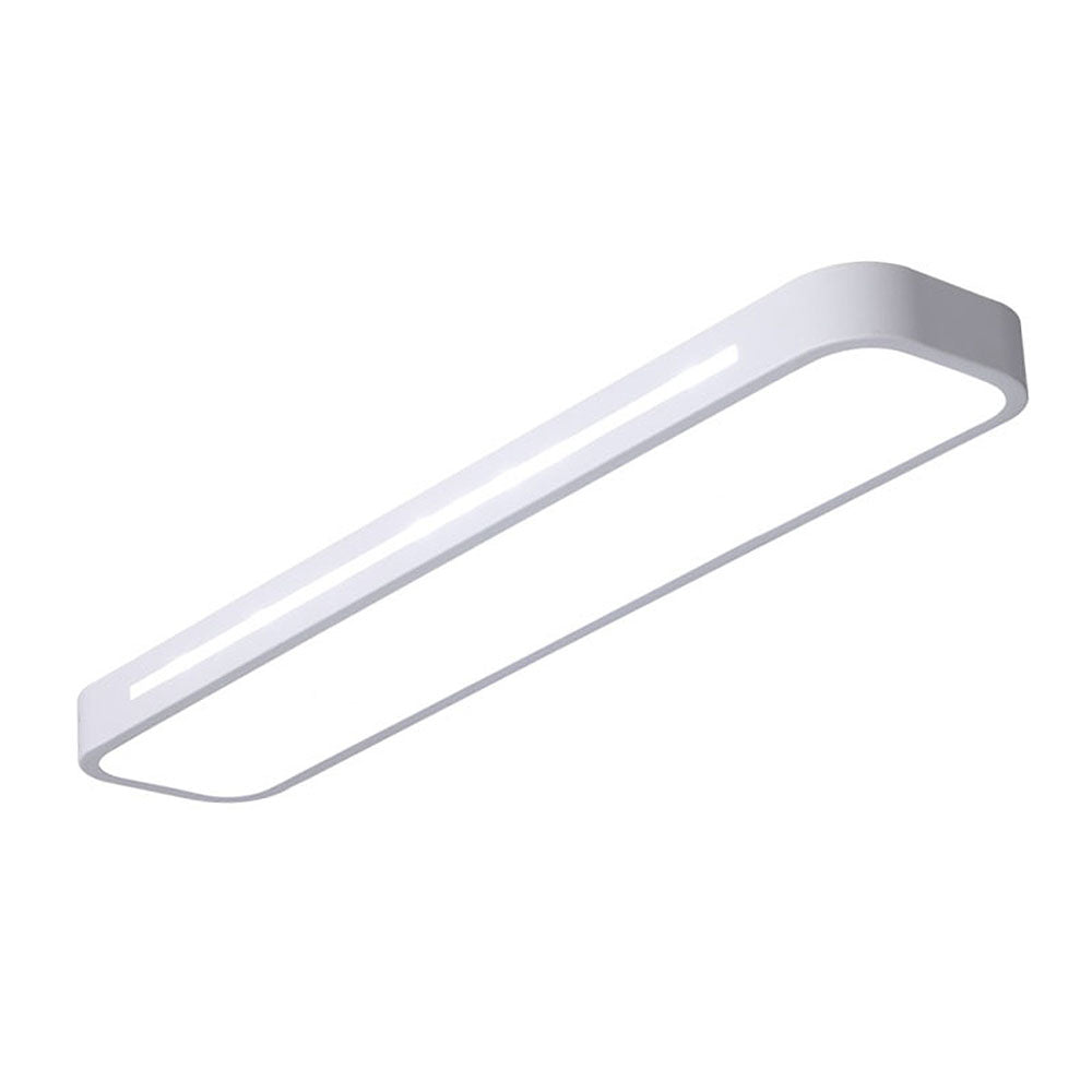 Modern Long Rectangle Flush Mount Ceiling Light with LED