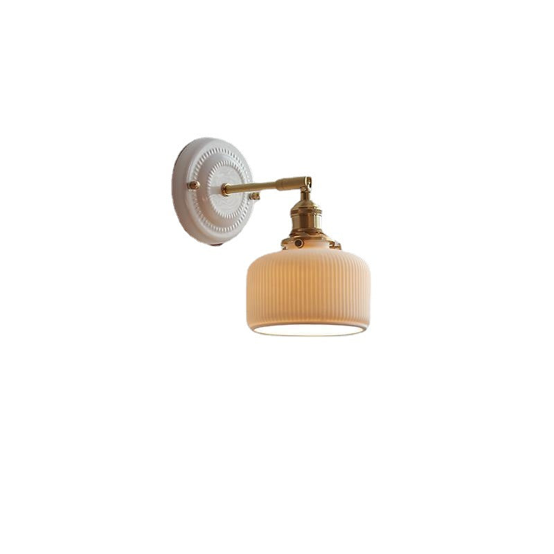 Vintage Ceramic Wall Sconce With Warm LED Glow — Harbor Light Co.