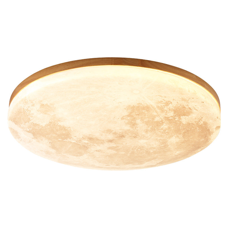 Modern Wood Flush Mount Ceiling Light With LED Bulbs For Bedroom — Harbor Light Co.