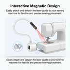 Magnetic Laser Guide Light for Sewing Machines with Flexible Arm and USB Power