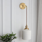 Modern Brass Ceramic Wall Sconce for Living Room — Harbor Light Co.