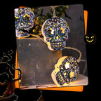 Halloween String Lights Battery Operated LED Decorative Light String with Spooky Character Shades for Bedroom and Indoor Party Decoration