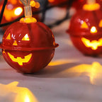 Halloween String Lights Battery Operated LED Decorative Light String with Spooky Character Shades for Bedroom and Indoor Party Decoration
