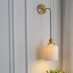 Modern Brass Ceramic Wall Sconce for Living Room — Harbor Light Co.