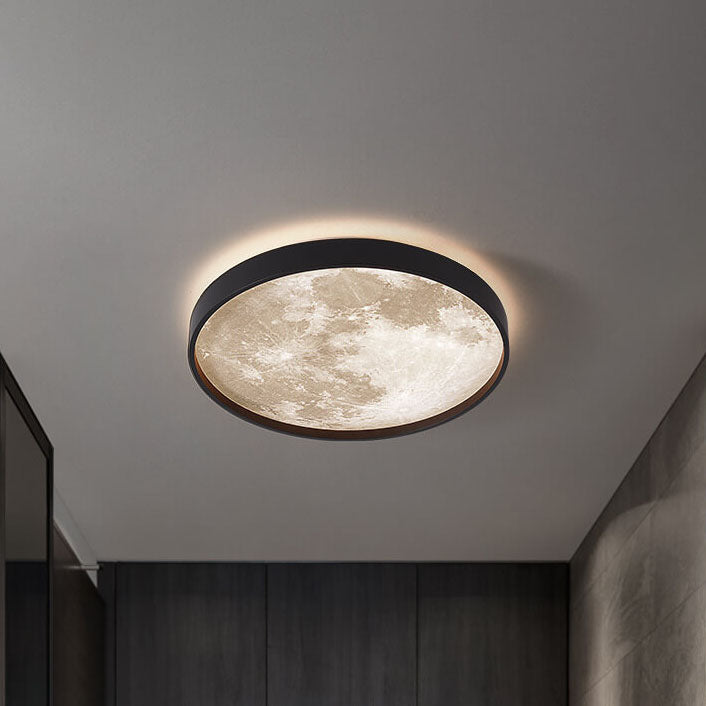 Modern Metal Flush Mount Ceiling Light With Dimmable Remote Control — Harbor Light Co.