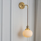 Modern Brass Ceramic Wall Sconce for Living Room — Harbor Light Co.