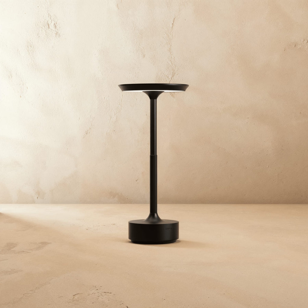 Modern Metal Rechargeable Table Lamp With USB Charging in Warm White — Harbor Light Co.