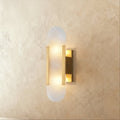 Modern Brass Wall Light With Warm LED Glow in Gold — Harbor Light Co.