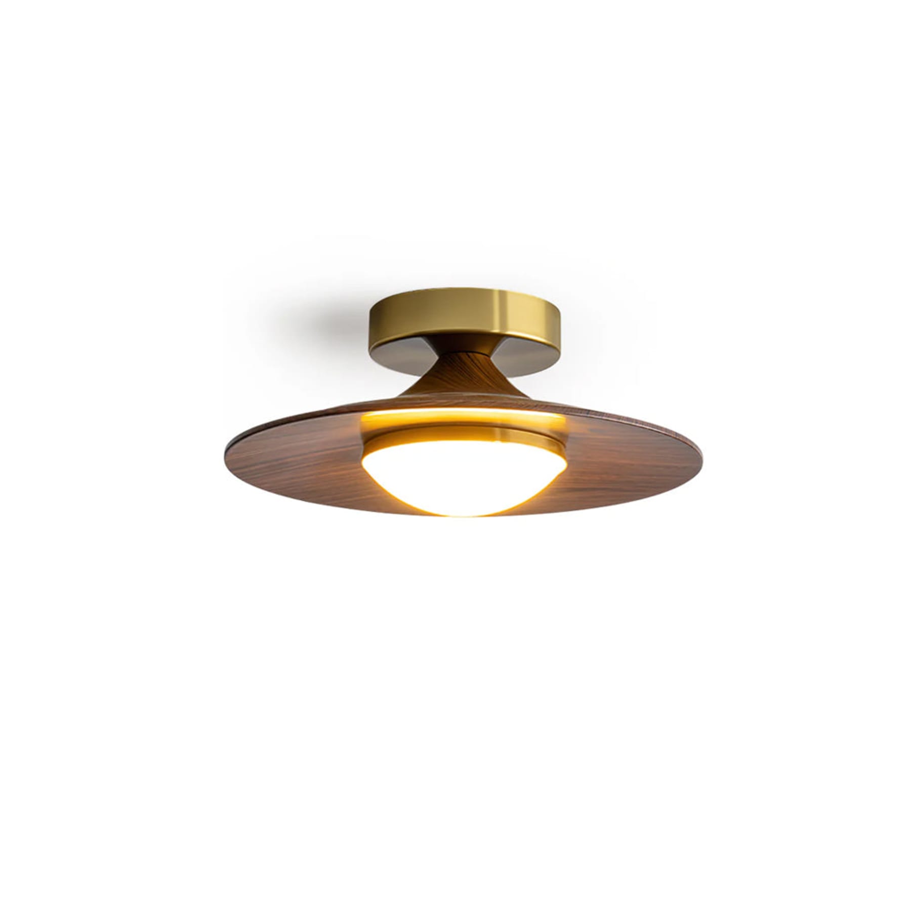 Modern Wood Semi-Flush Mount Ceiling Light for Living Room — Harbor Light Co.