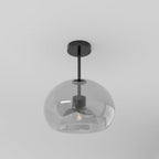 Modern Glass Semi-Flush Mount Ceiling Light for Living Room — Harbor Light Co.
