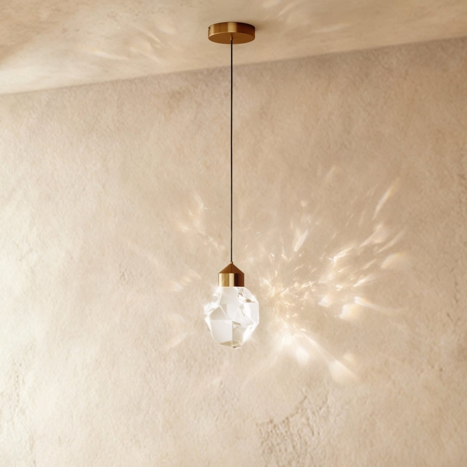 Modern Crystal Pendant Light With Integrated LED — Harbor Light Co.