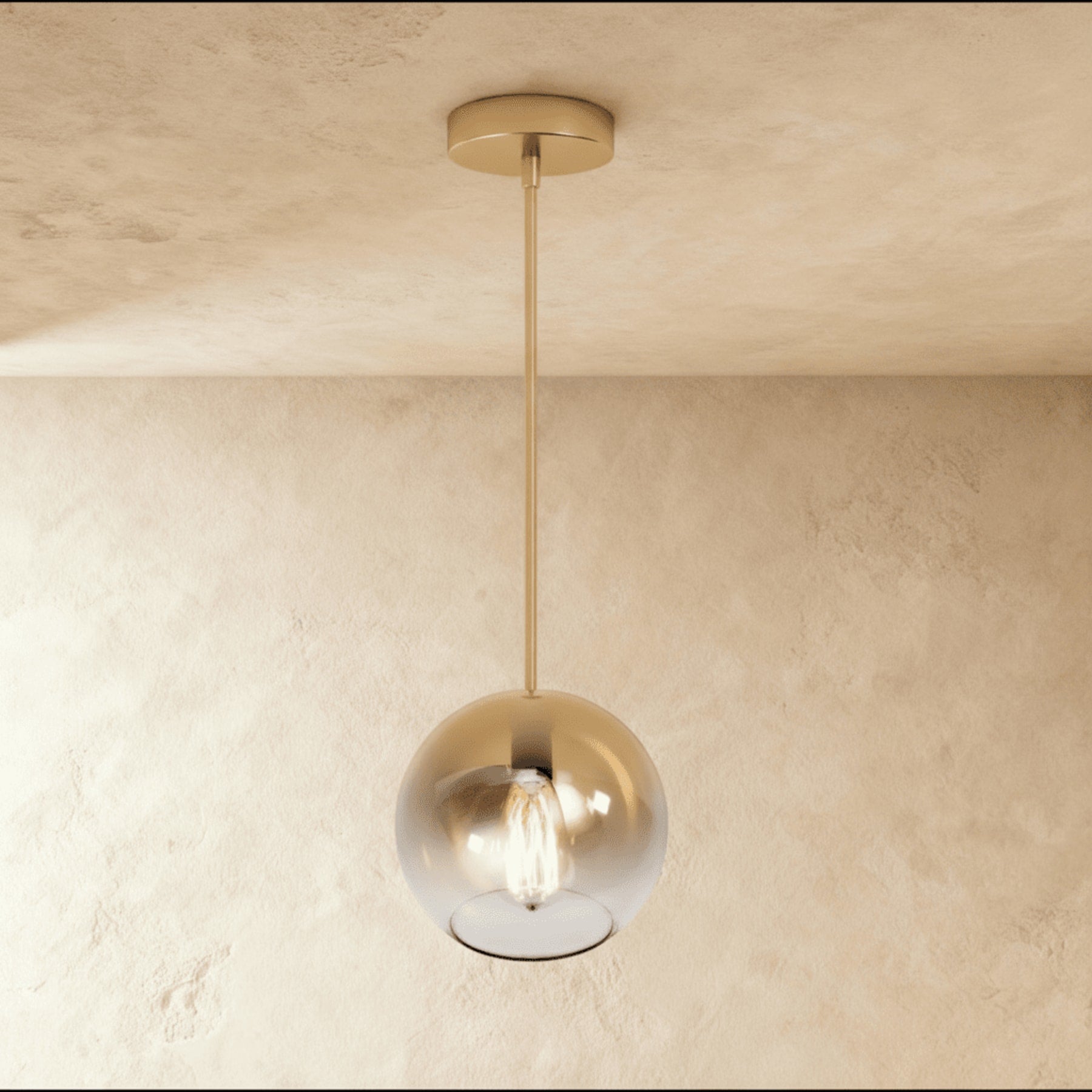 Modern Glass Pendant Light With Warm LED Glow — Harbor Light Co.