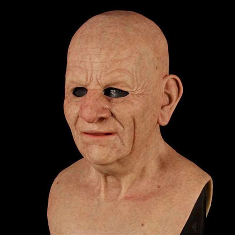 Realistic Latex Mask Full Head Halloween Costume Mask for Adults with Lifelike Detail for Cosplay Masquerade and Themed Parties