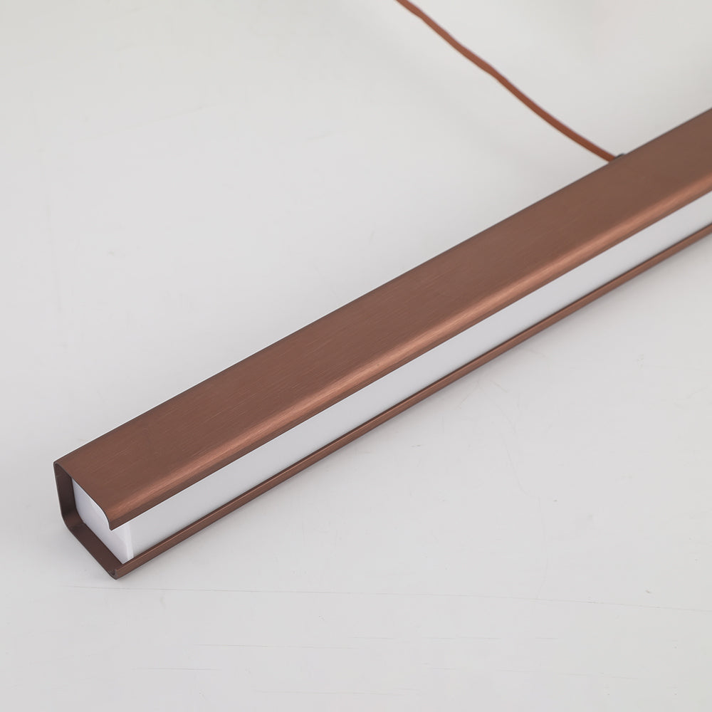 Modern Linear Pendant Light Bar with Integrated LED Light