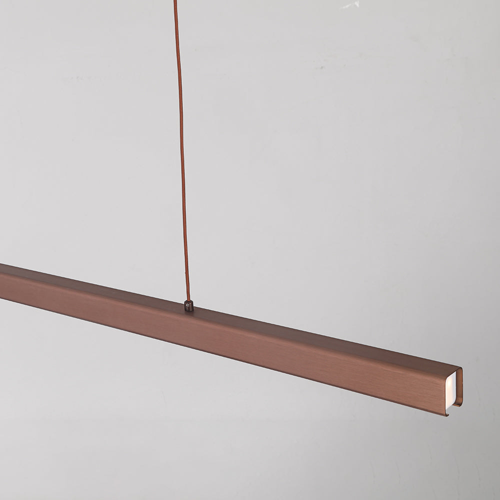 Modern Linear Pendant Light Bar with Integrated LED Light