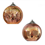 3D Firework Glass Globe Pendant Light