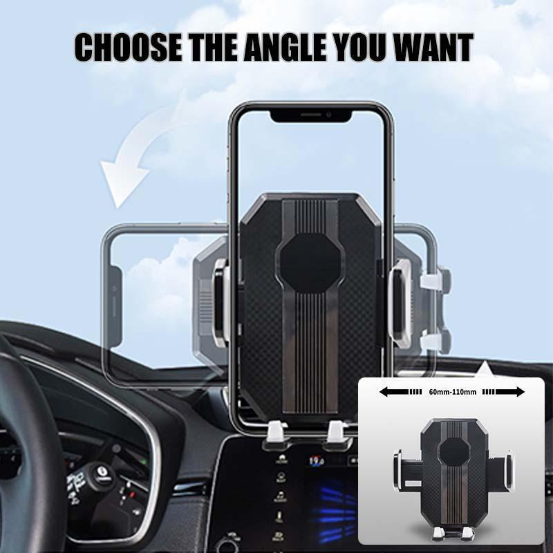 Car Phone Mount Dashboard Windshield Suction Cup Phone Holder with Telescopic Arm and Rotating Ball Joint