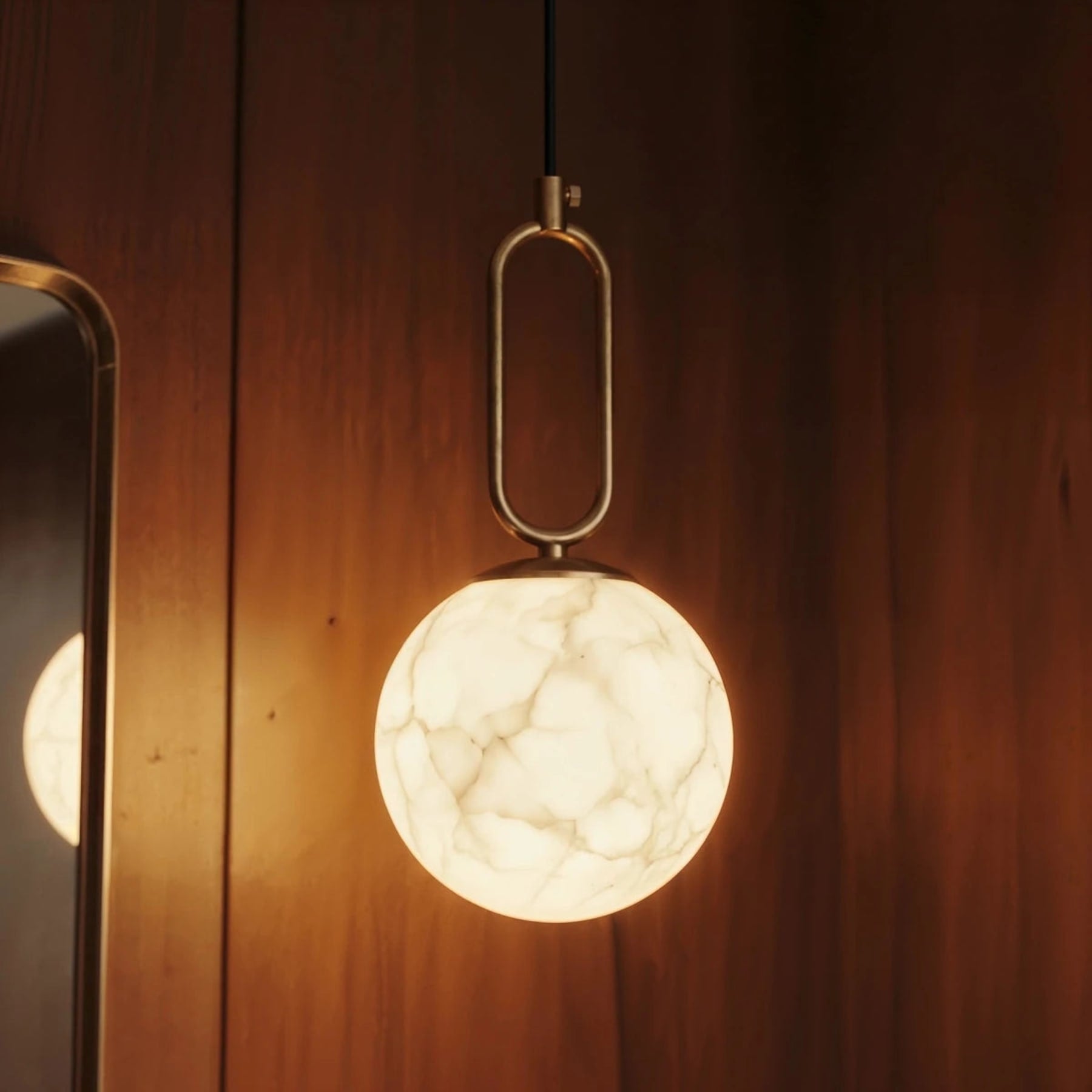 Modern Marble Pendant Light With Warm LED Glow for Dining Room — Harbor Light Co.