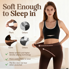 Fleece Lined Translucent Winter Tights with High Rise Shaping Waistband