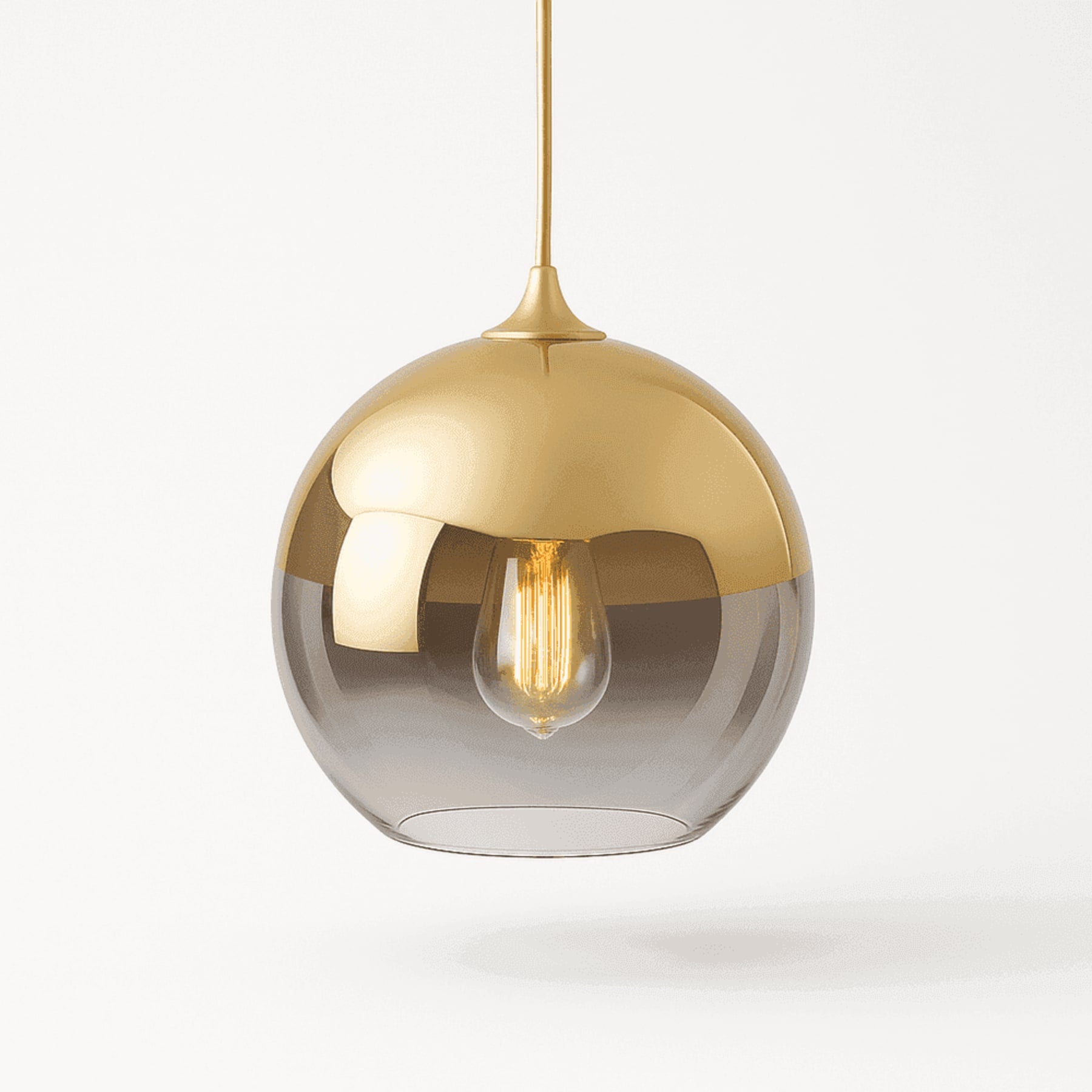 Modern Glass Pendant Light With Warm LED Glow — Harbor Light Co.
