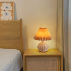 Bohemian Rattan Table Lamp With Tri-Color Dimmable Light — Harbor Light Co.