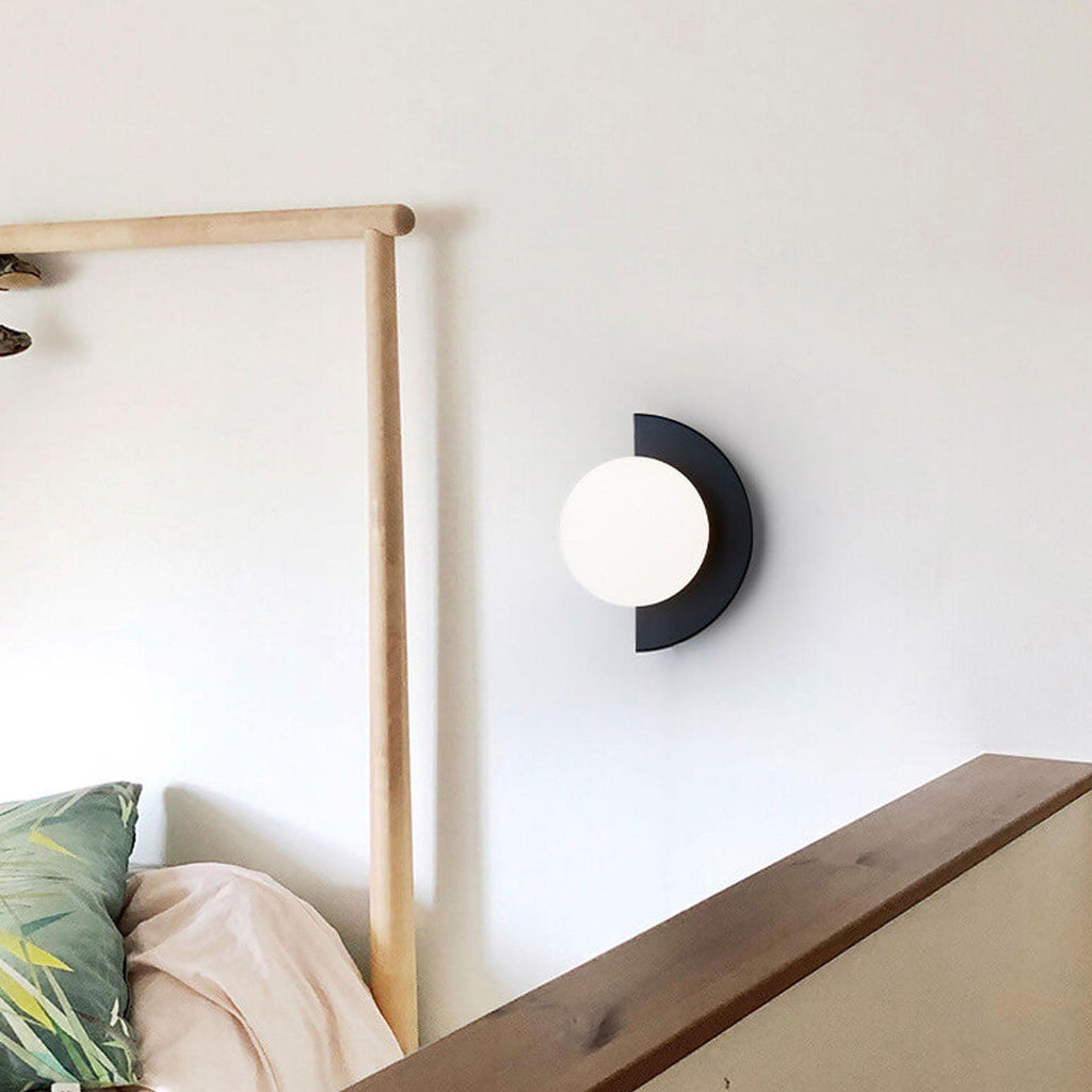 Modern Metal Wall Sconce With Selectable LED Light in Black — Harbor Light Co.