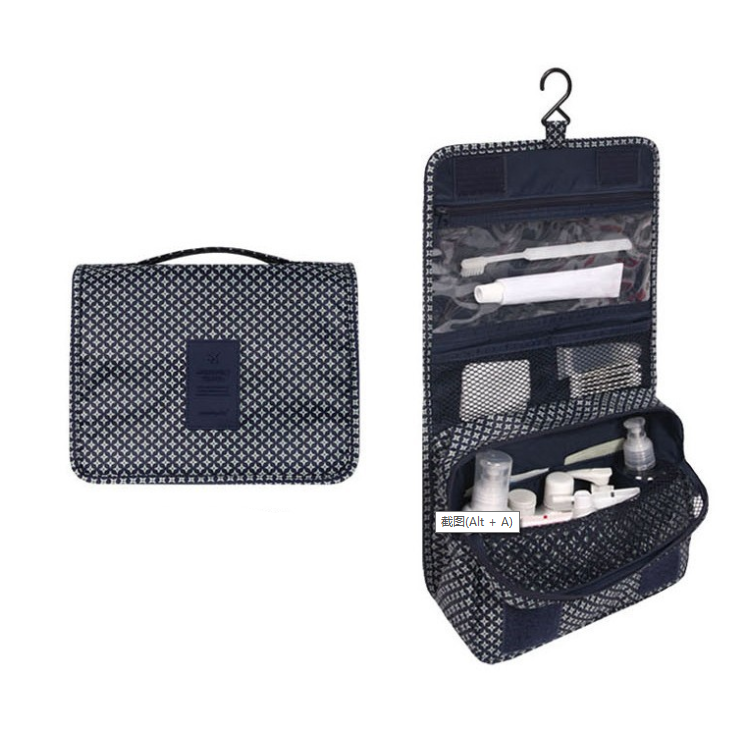 Hanging Travel Toiletry Bag Waterproof Cosmetic Organizer with Hook and Multiple Compartments for Women