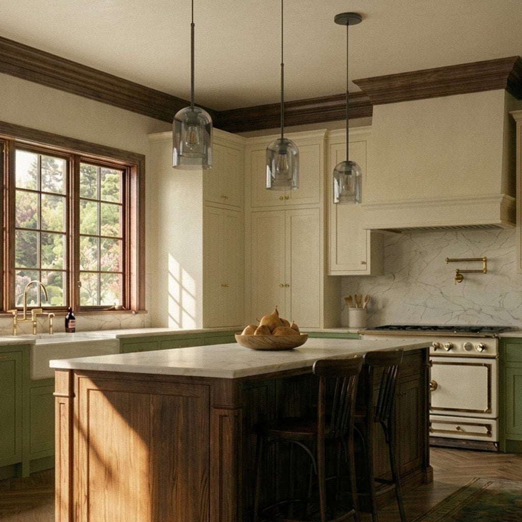 Modern Glass Pendant Light With Warm LED Glow — Harbor Light Co.