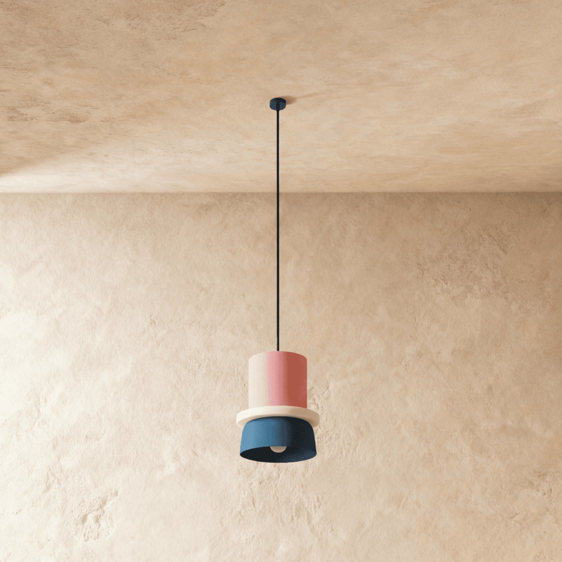 Modern Aluminum Two-Tone Pendant Light With Warm LED Glow — Harbor Light Co.