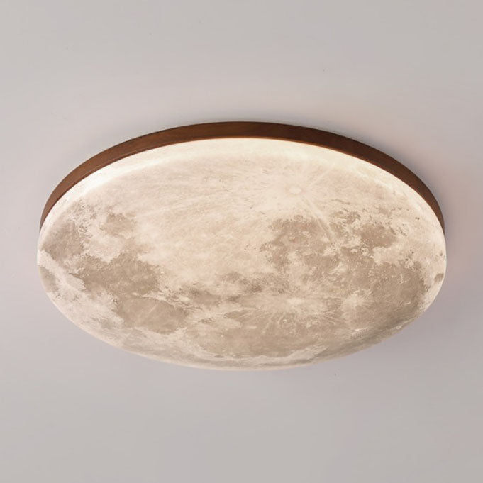Modern Wood Flush Mount Ceiling Light With LED Bulbs For Bedroom — Harbor Light Co.