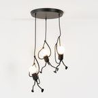 Modern Wrought Iron Pendant Light With Warm LED Glow — Harbor Light Co.