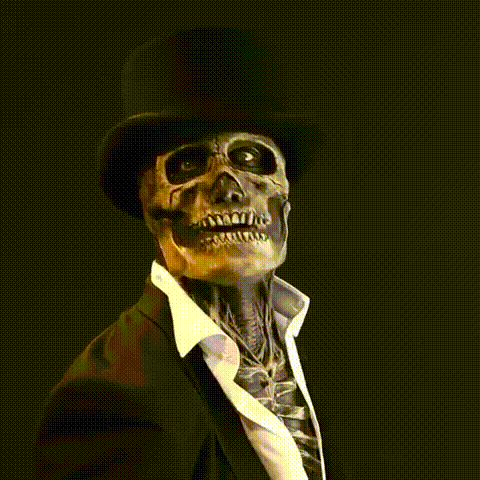 Halloween Skeleton Mask Realistic Latex Horror Mask Scary Skull Overhead Costume Mask for Adults