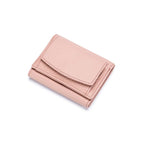 Small RFID Blocking Wallet for Women Soft PU Leather Trifold Mini Wallet with Coin Pocket Card Holder and Snap Closure